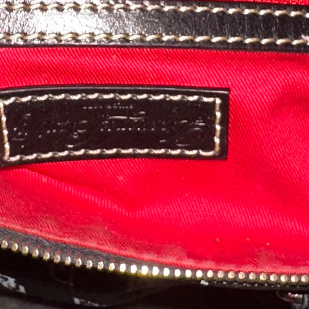 Dooney & Bourke Black and White Monogram Shoulder Bag - Picture 9 of 16